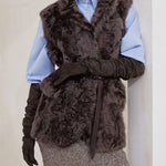 Gilet in shearling MPCHK7498 C4408 BRUNELLO CUCINELLI 