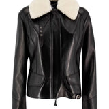 Giacca in pelle D470I314SHGKH 95708 ERMANNO SCERVINO 