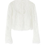 Camicia con ricami in pizzo D472K324CSEOI 10602 ERMANNO SCERVINO 