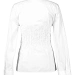 Camicia in popeline di cotone D472K363BQP 10601 ERMANNO SCERVINO 