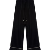 Pantalone palazzo in velluto D472P701QVJ 95708 ERMANNO SCERVINO 