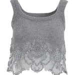 Top cashmere con pizzo D475L305APKFX M2921 ERMANNO SCERVINO 