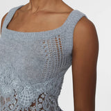 Top cashmere con pizzo D475L305APKFX M2921 ERMANNO SCERVINO 