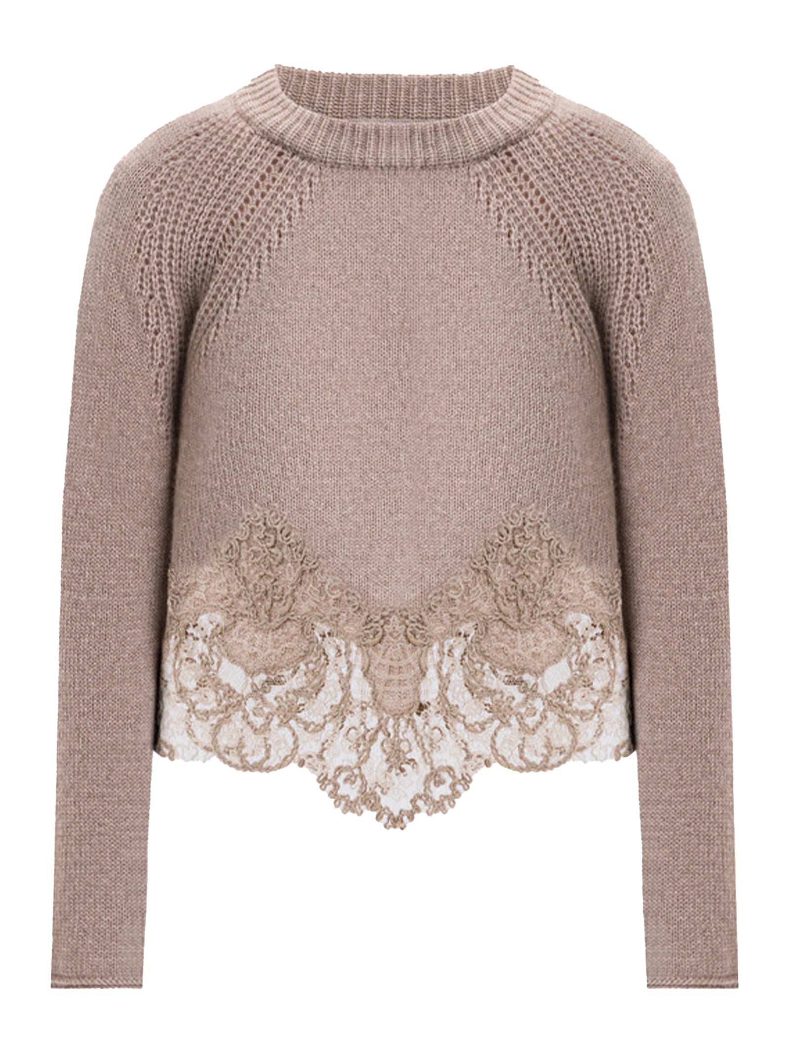 Maglia cropped in cashmere D475M305APKFX M1507 ERMANNO SCERVINO 