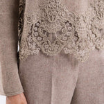 Maglia cropped in cashmere D475M305APKFX M1507 ERMANNO SCERVINO 