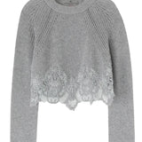 Maglia cropped in cashmere D475M305APKFX M2921 ERMANNO SCERVINO 
