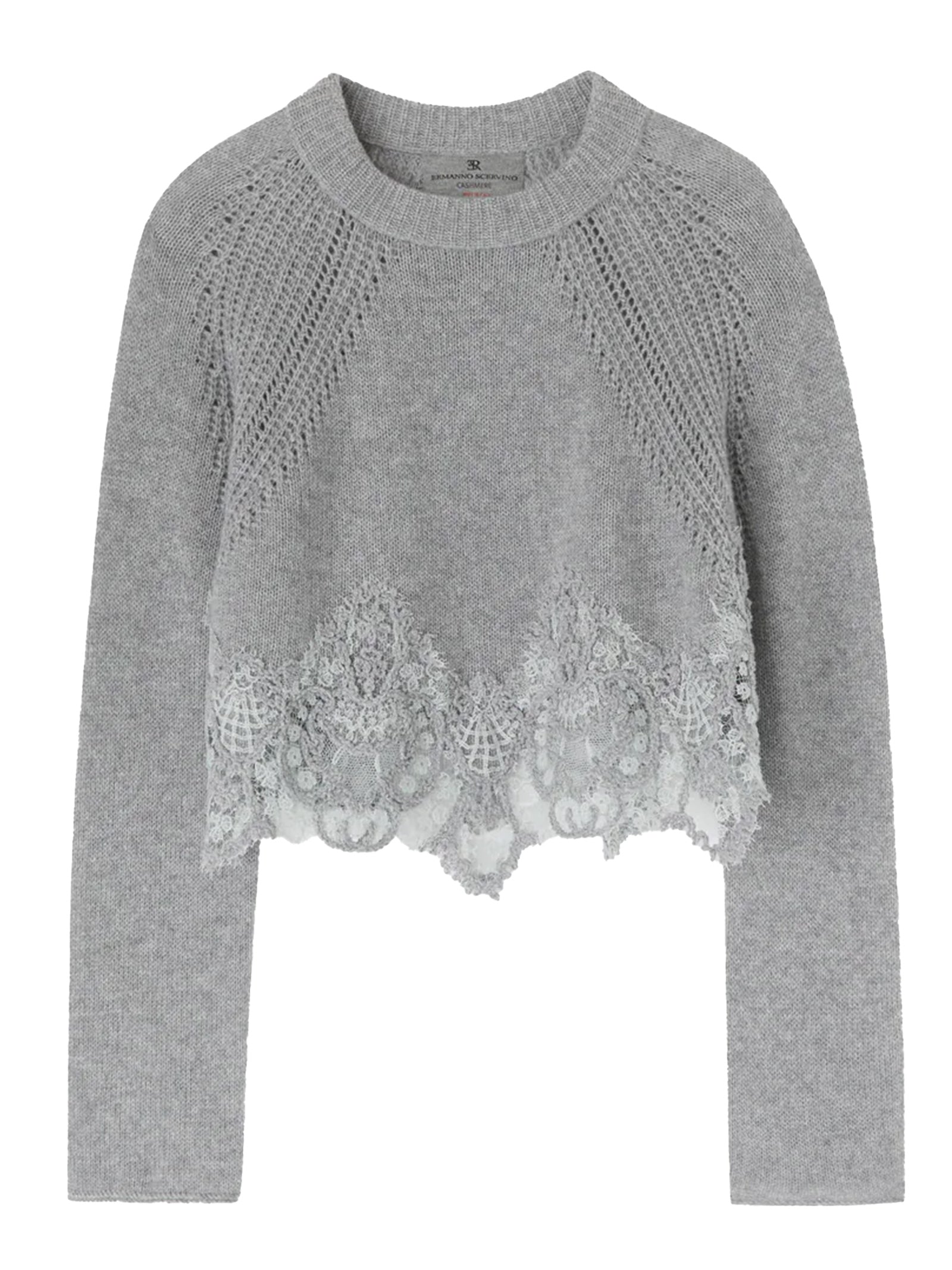 Maglia cropped in cashmere D475M305APKFX M2921 ERMANNO SCERVINO 