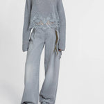Maglia cropped in cashmere D475M305APKFX M2921 ERMANNO SCERVINO 