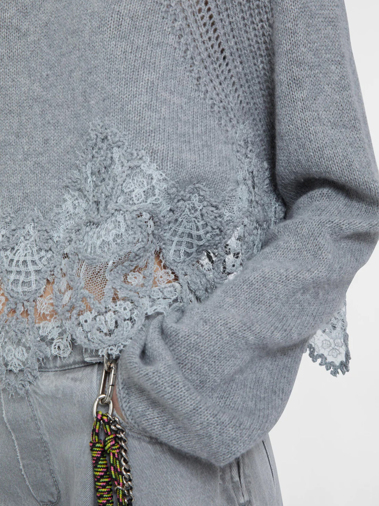 Maglia cropped in cashmere D475M305APKFX M2921 ERMANNO SCERVINO 