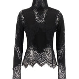 Maglia inserti pizzo D475M705APATL 95708 ERMANNO SCERVINO 