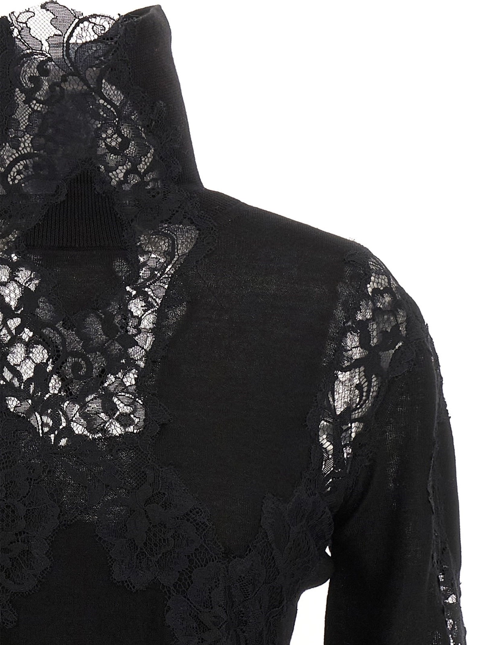 Maglia inserti pizzo D475M705APATL 95708 ERMANNO SCERVINO 