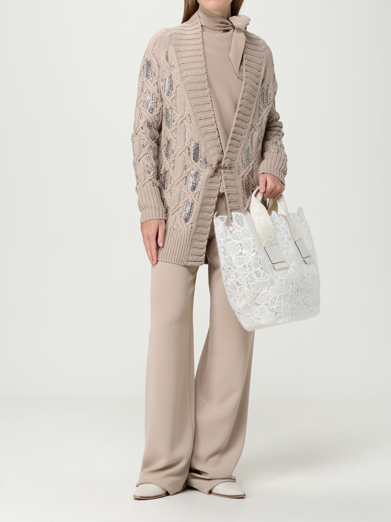 Cardigan lana vergine D475N300CTJZW 41307 ERMANNO SCERVINO 