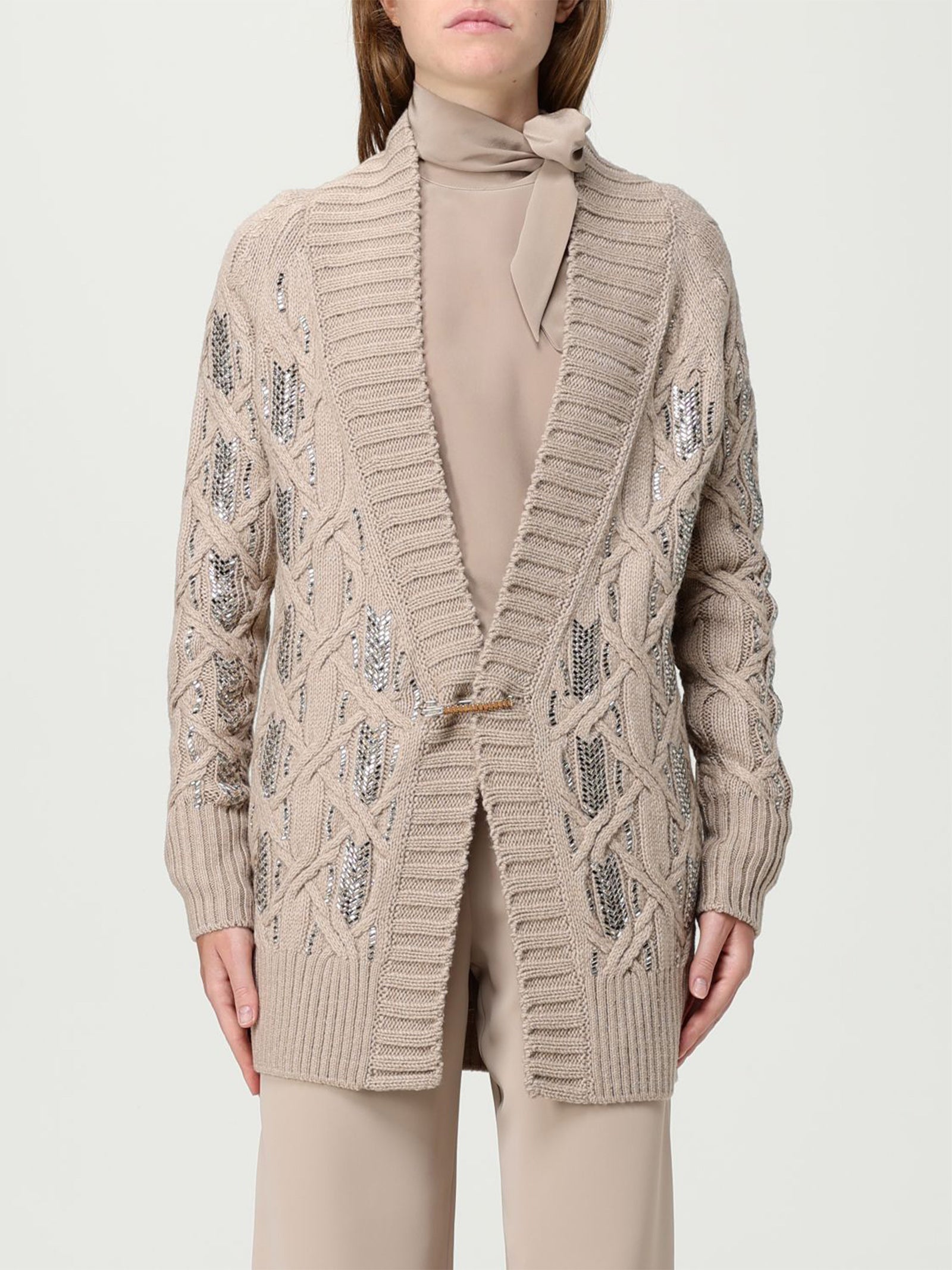 Cardigan lana vergine D475N300CTJZW 41307 ERMANNO SCERVINO 