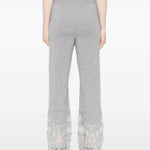 Pantaloni palazzo in cashmere con pizzo D475P304APPYU M2921 ERMANNO SCERVINO 