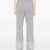 Pantaloni palazzo in cashmere con pizzo D475P304APPYU M2921 ERMANNO SCERVINO 