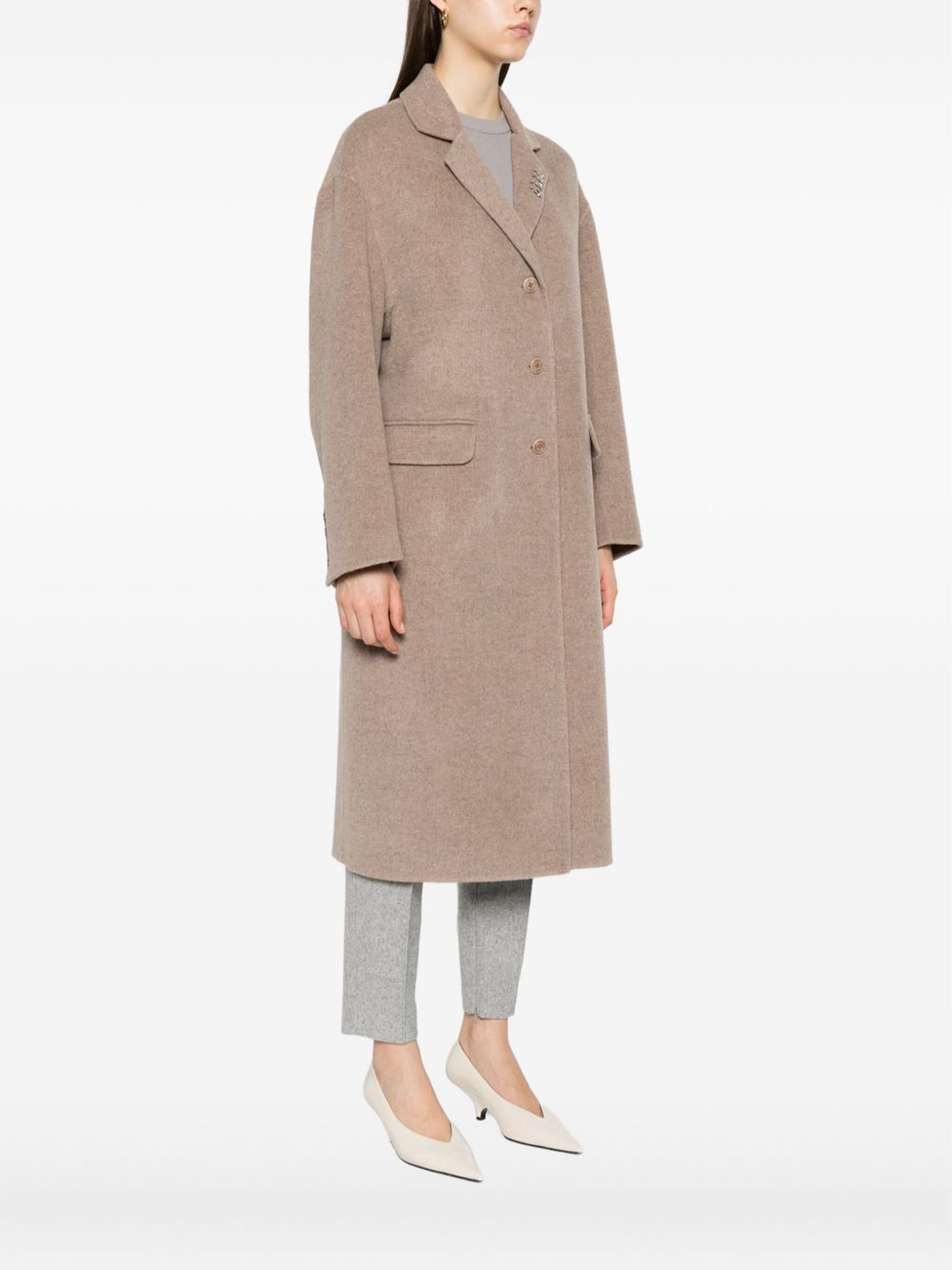 Cappotto lungo misto lana D476D301CBNHO M4703 ERMANNO SCERVINO 
