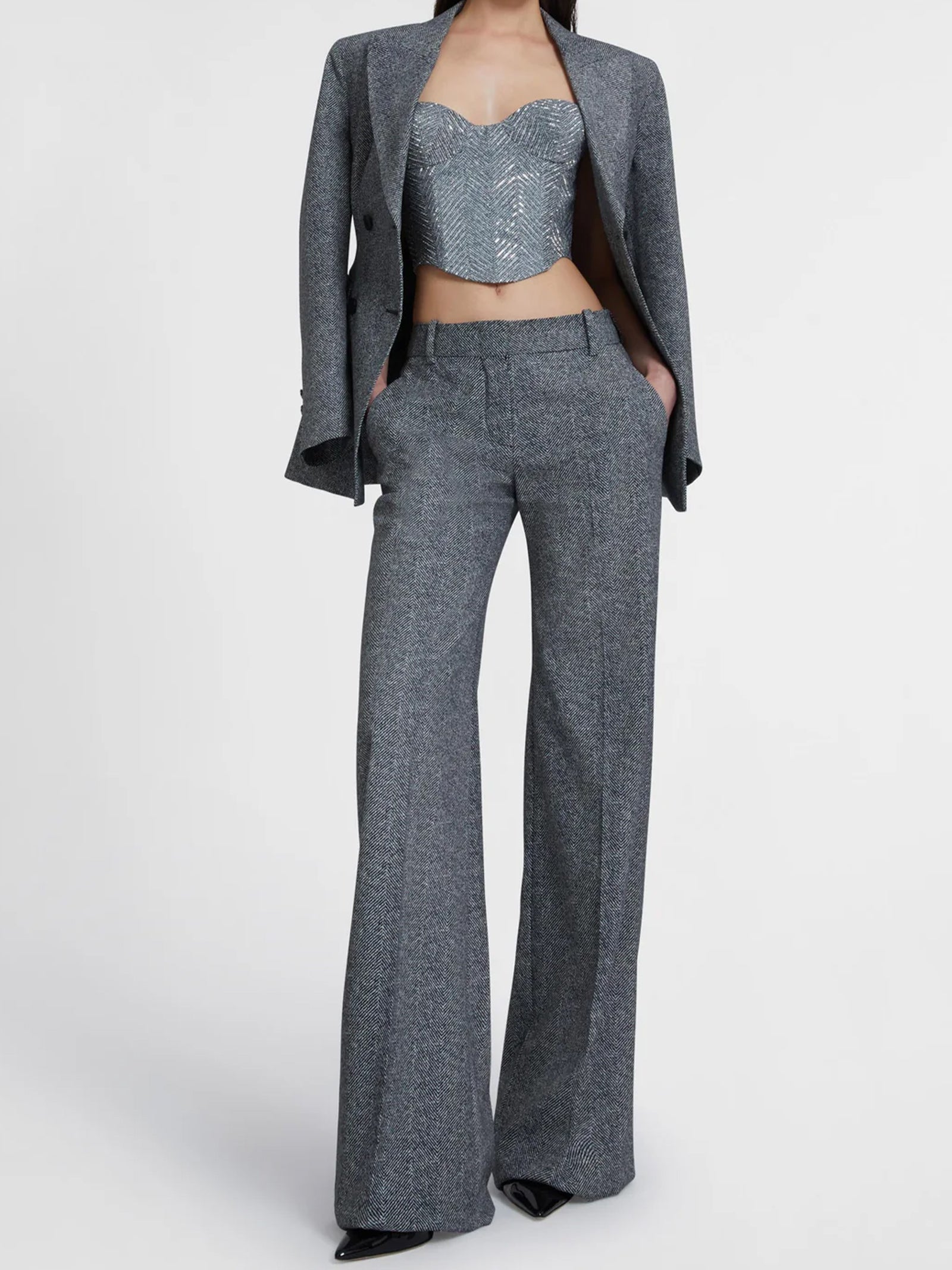 Pantalone palazzo D476P308ZFY S4706 ERMANNO SCERVINO 