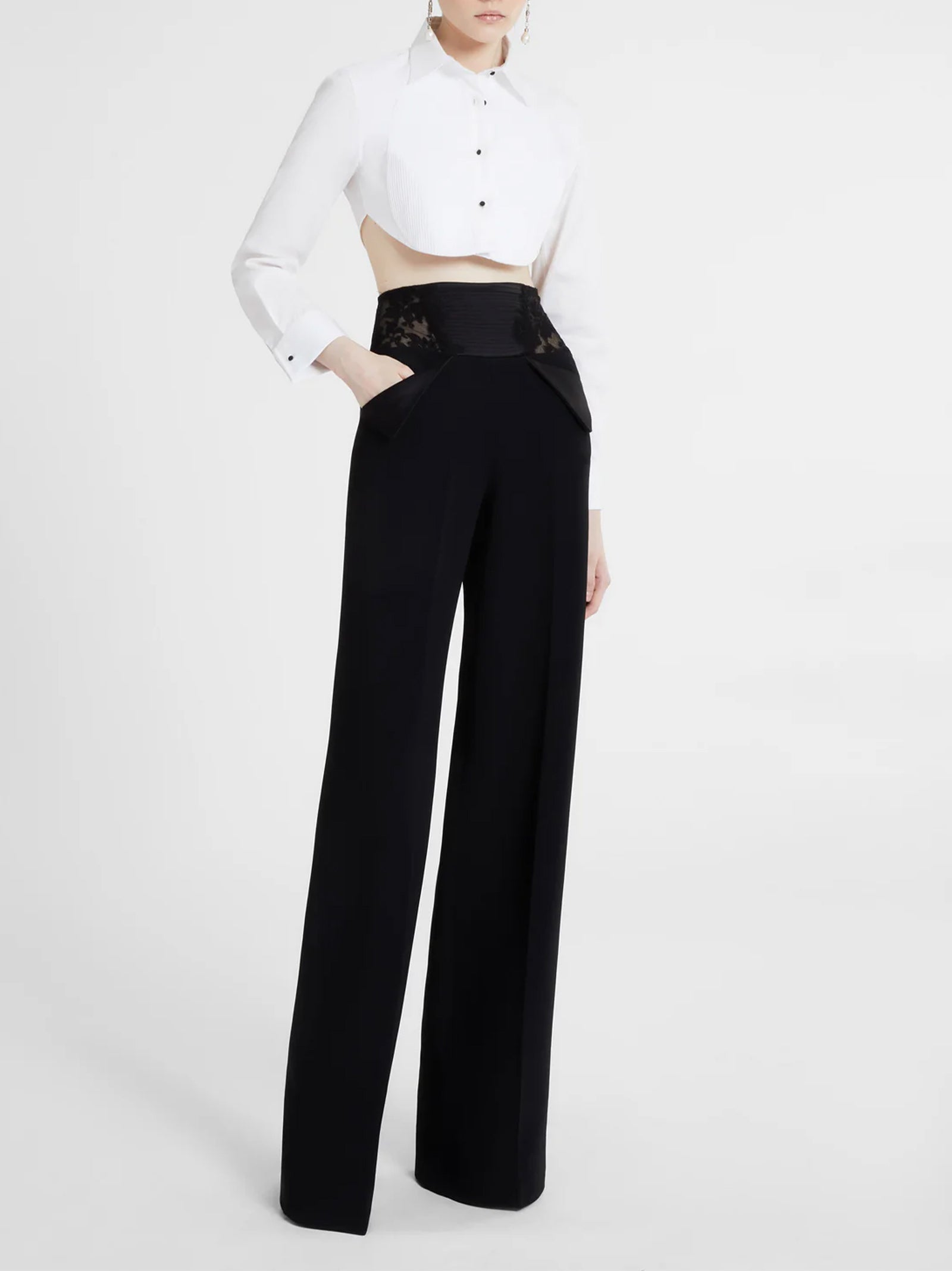 Pantalone palazzo D476P707TEILM 95708 ERMANNO SCERVINO 