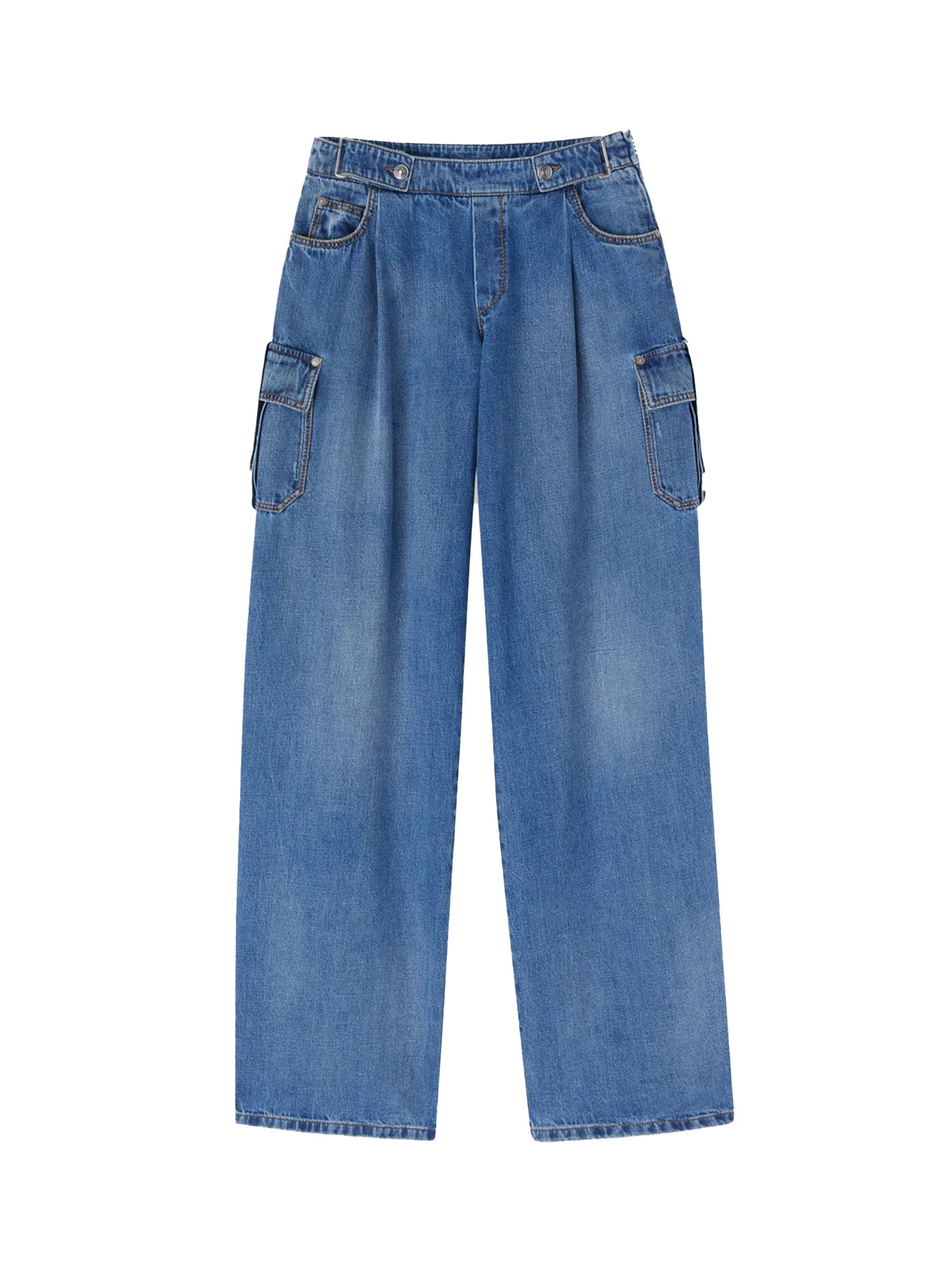 Jeans palazzo cargo D477P302GKW 94037 ERMANNO SCERVINO 