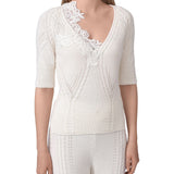Top in lana e cashmere D474L503APNJG 10606 ERMANNO SCERVINO 
