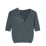 Top in lana e cashmere D474L503APNJG 84005 ERMANNO SCERVINO 