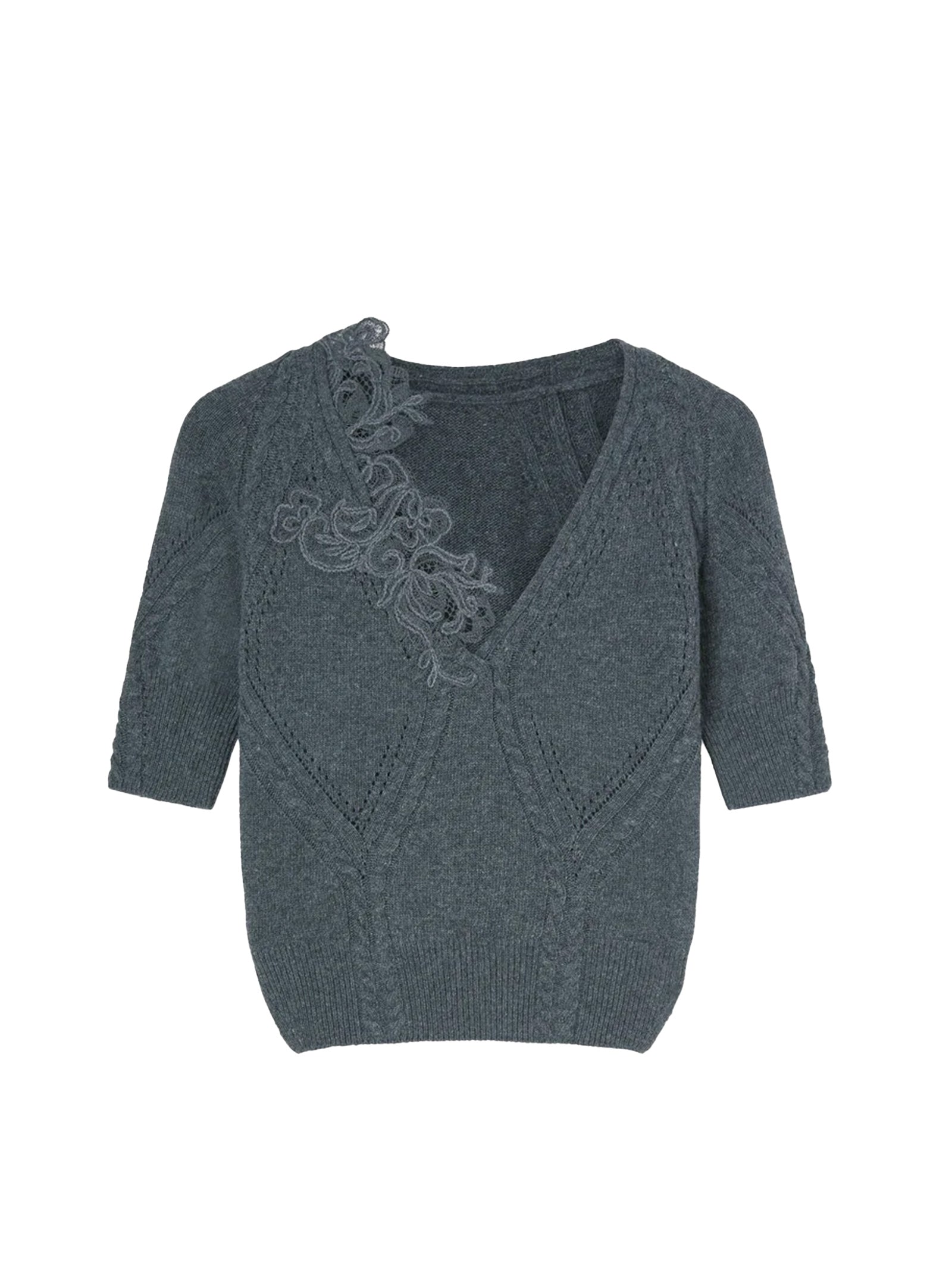 Top in lana e cashmere D474L503APNJG 84005 ERMANNO SCERVINO 