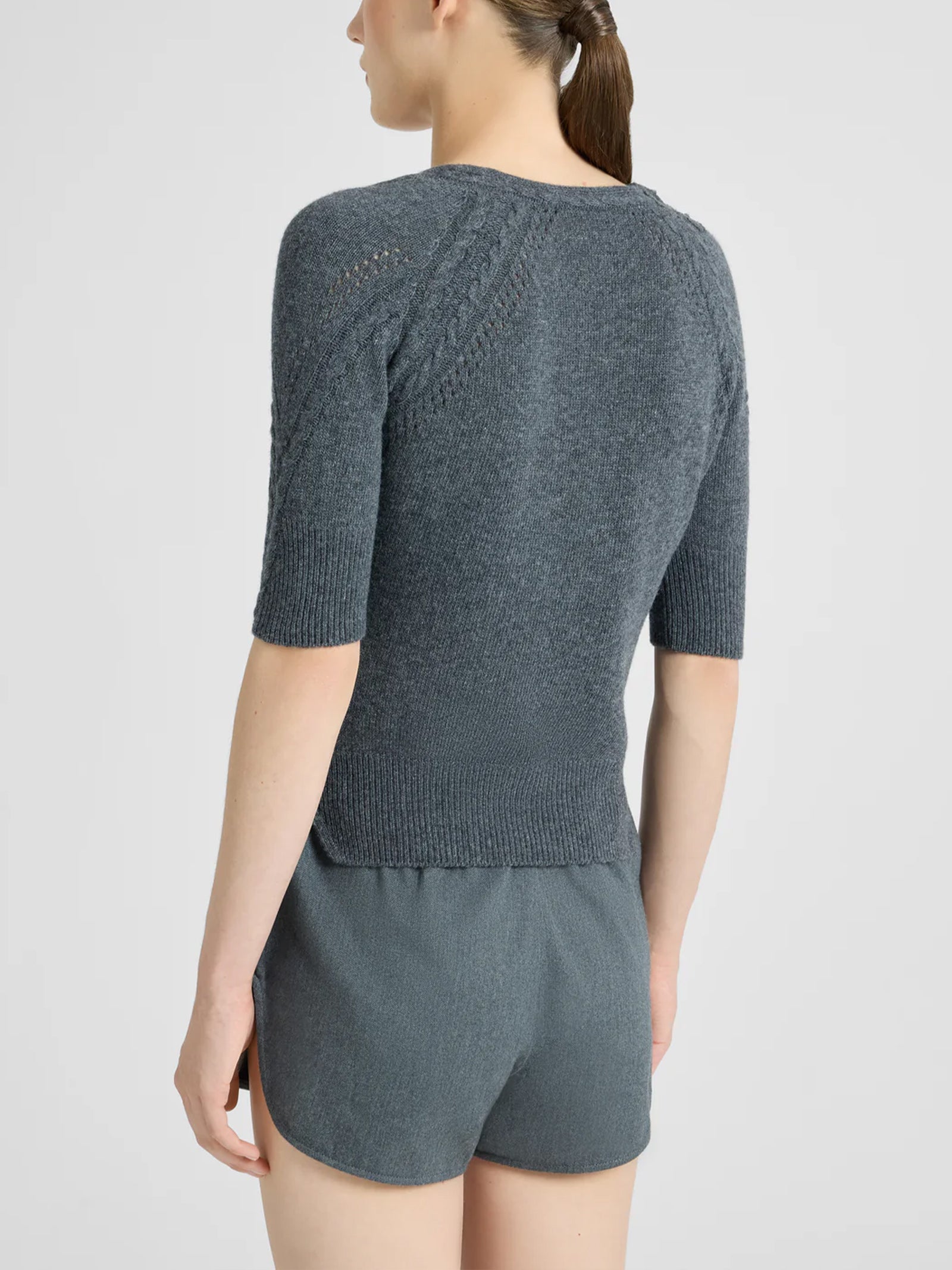 Top in lana e cashmere D474L503APNJG 84005 ERMANNO SCERVINO 