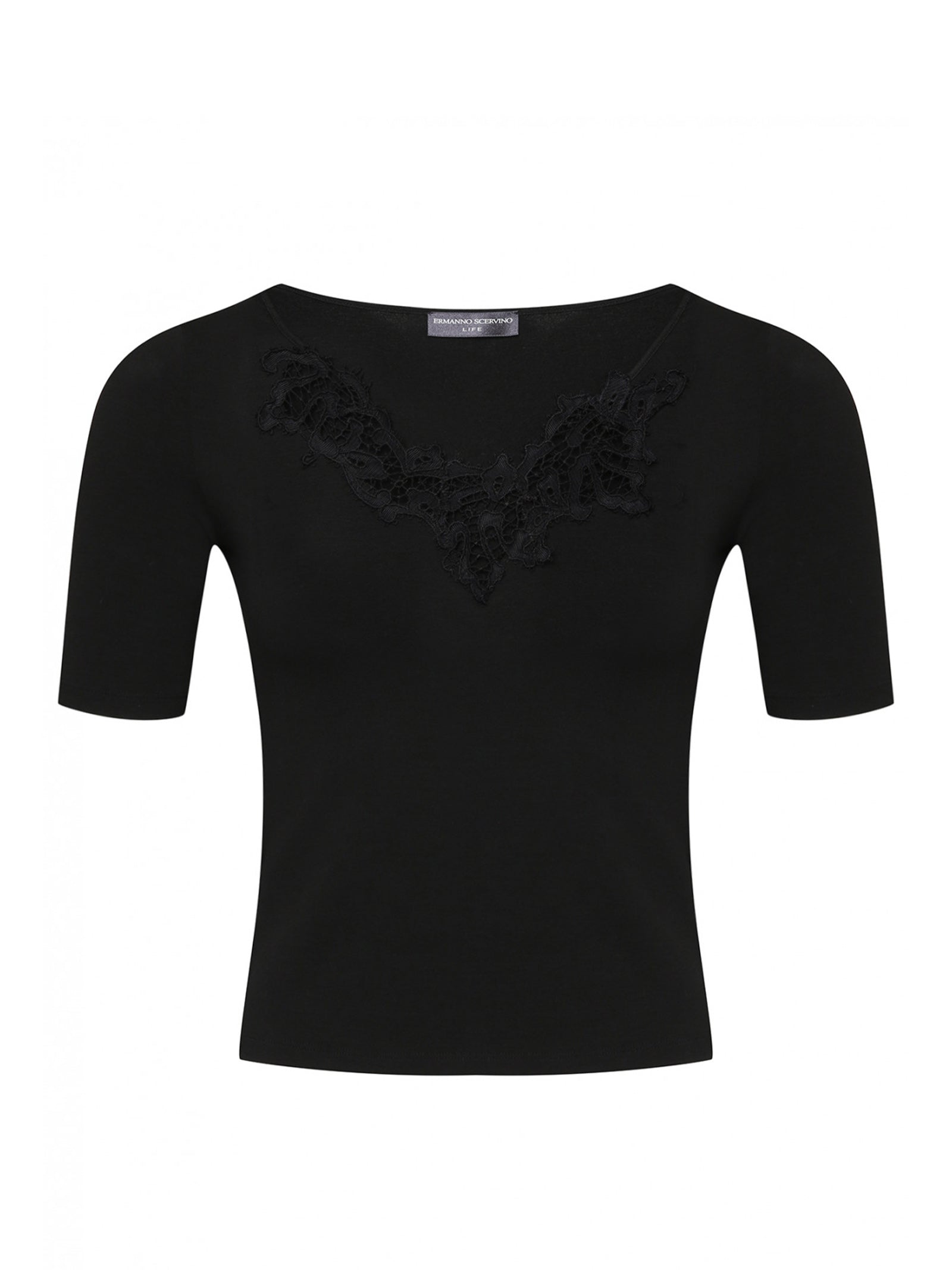 Top con finiture in pizzo D474M300SQW 95708 ERMANNO SCERVINO 