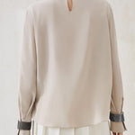 T-shirt collo alto in seta MB993EK714 C8561 BRUNELLO CUCINELLI 
