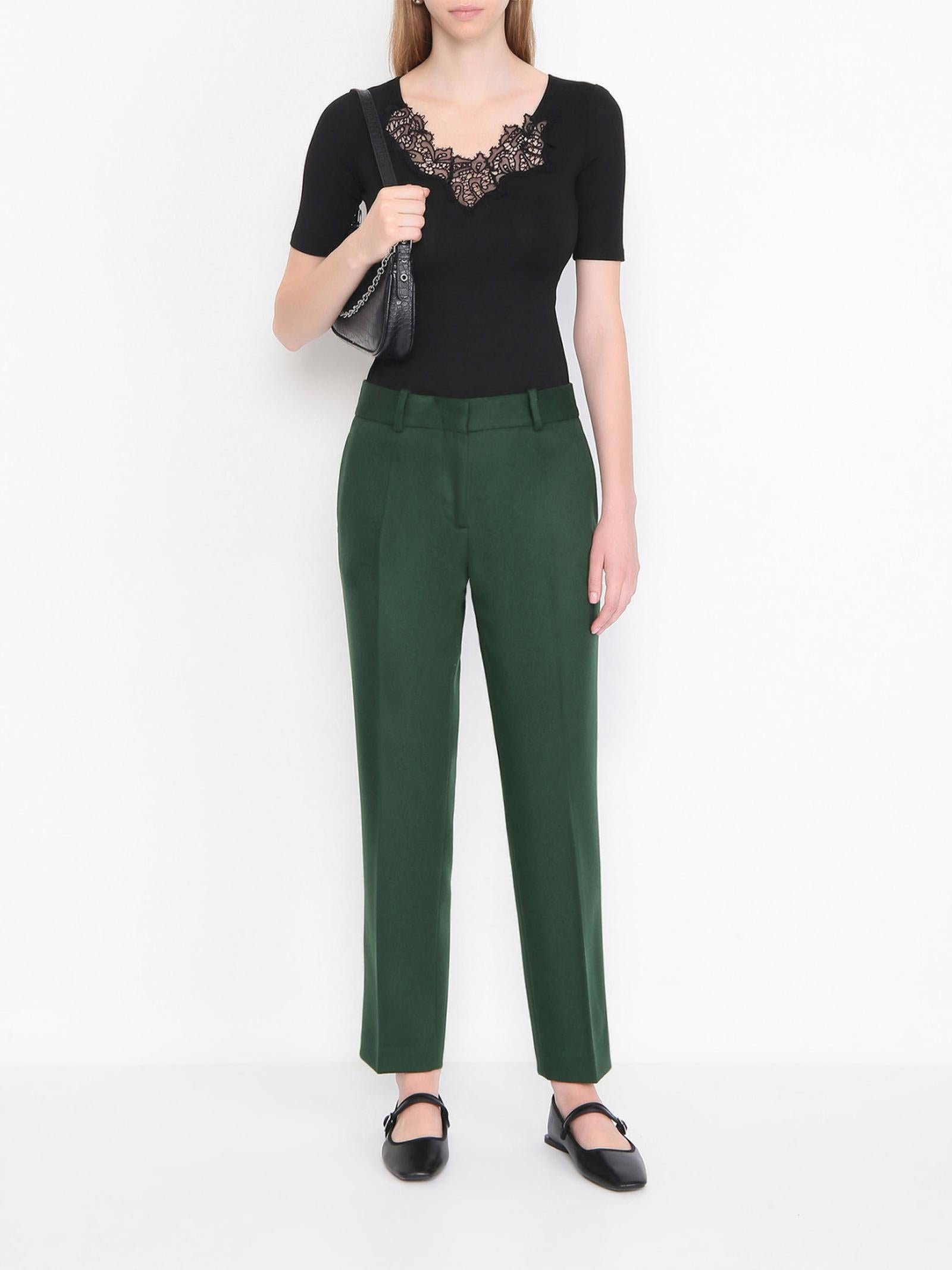 Top con finiture in pizzo D474M300SQW 95708 ERMANNO SCERVINO 