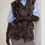 Gilet in shearling MPCHK7498 C4408 BRUNELLO CUCINELLI 