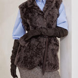 Gilet in shearling MPCHK7498 C4408 BRUNELLO CUCINELLI 