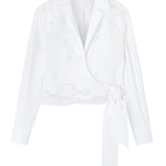 Camicia in pizzo a corda D462K304GCX 10601 ERMANNO SCERVINO 