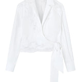 Camicia in pizzo a corda D462K304GCX 10601 ERMANNO SCERVINO 