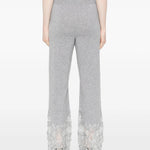 Pantaloni palazzo in cashmere con pizzo D475P304APPYU M2921 ERMANNO SCERVINO 