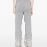 Pantaloni palazzo in cashmere con pizzo D475P304APPYU M2921 ERMANNO SCERVINO 