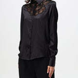 Camicia in raso D454K605TBW 95708 ERMANNO SCERVINO 