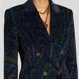 Giacca doppiopetto in velluto WRCA001099SAEE3 X0887 ETRO 