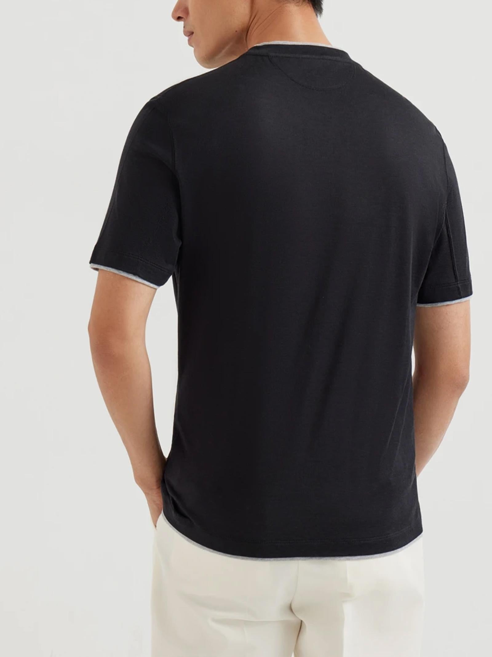 T-shirt girocollo MH8367427 CGB88 BRUNELLO CUCINELLI 