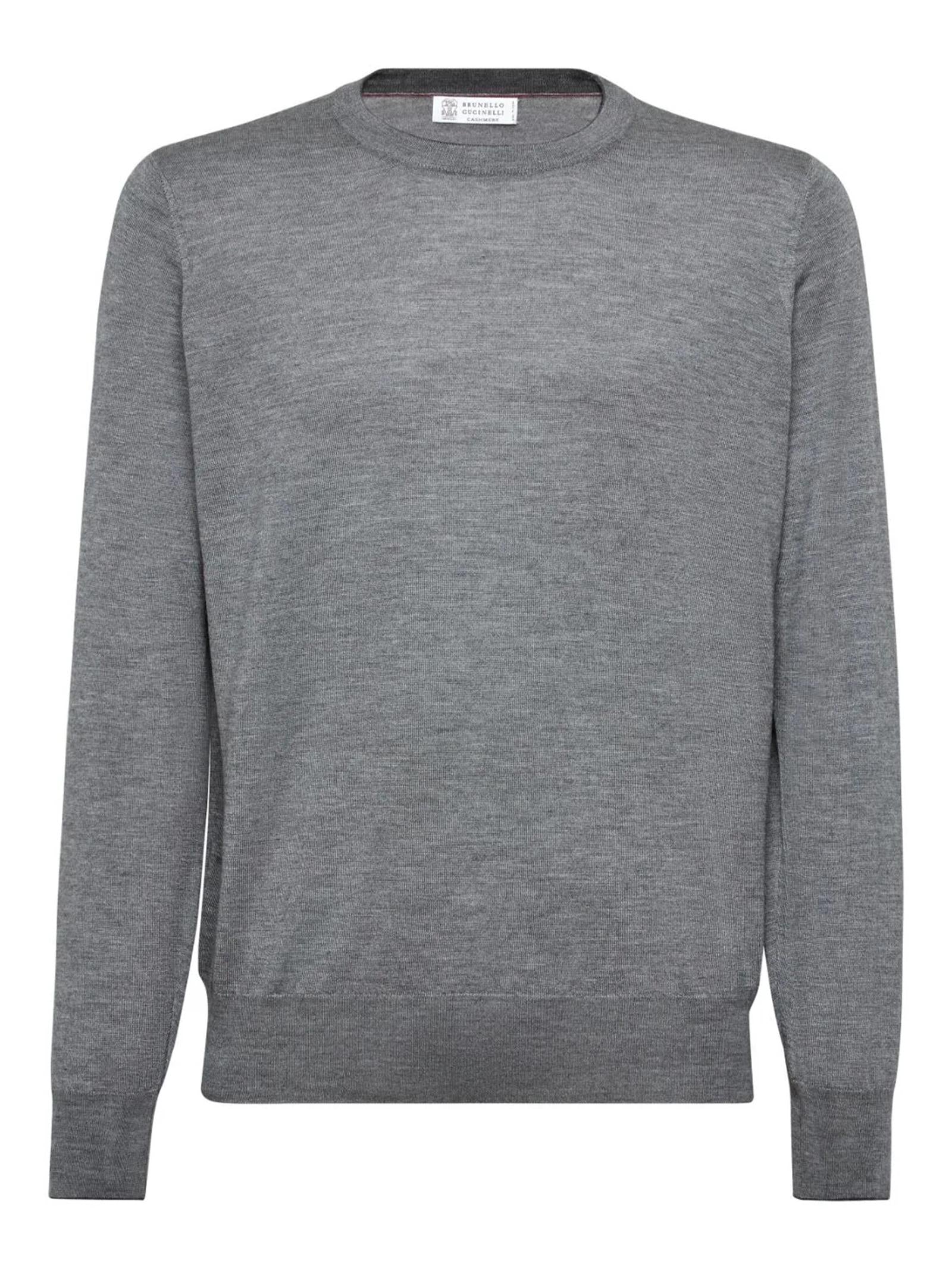 Maglia girocollo in cashmere<BR/> M2300100 CG217 BRUNELLO CUCINELLI 