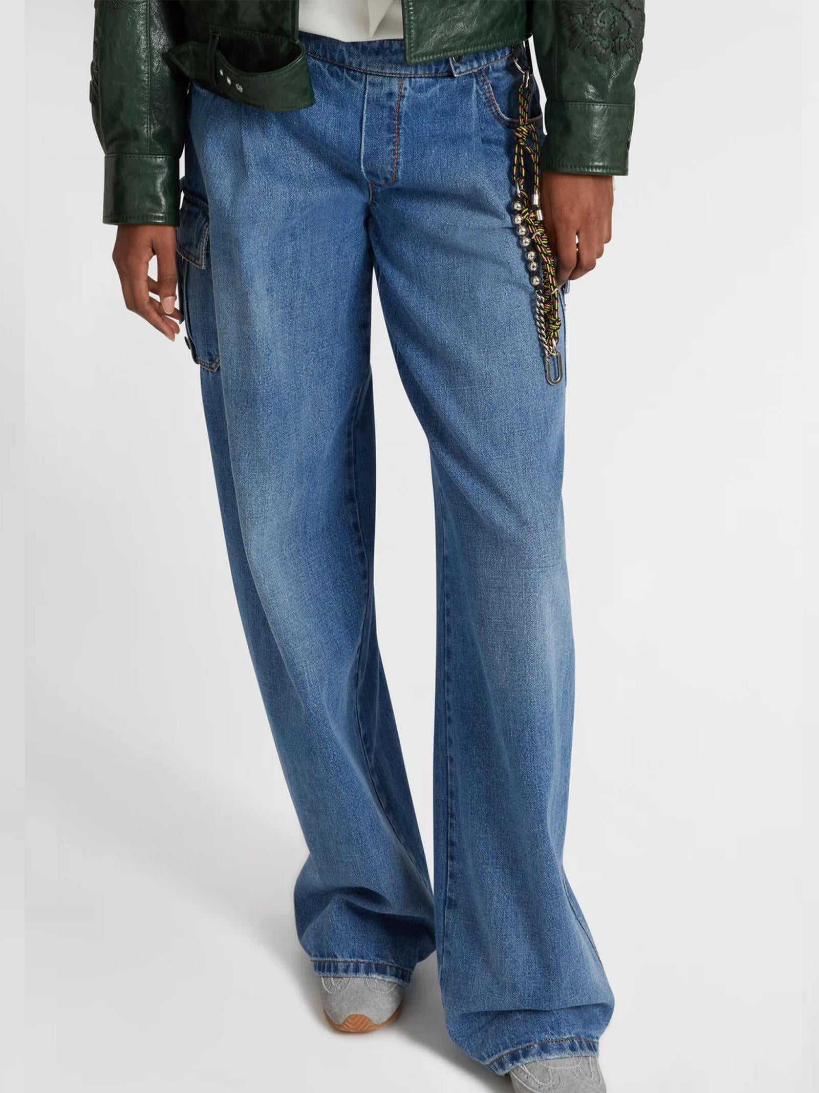 Jeans palazzo cargo D477P302GKW 94037 ERMANNO SCERVINO 