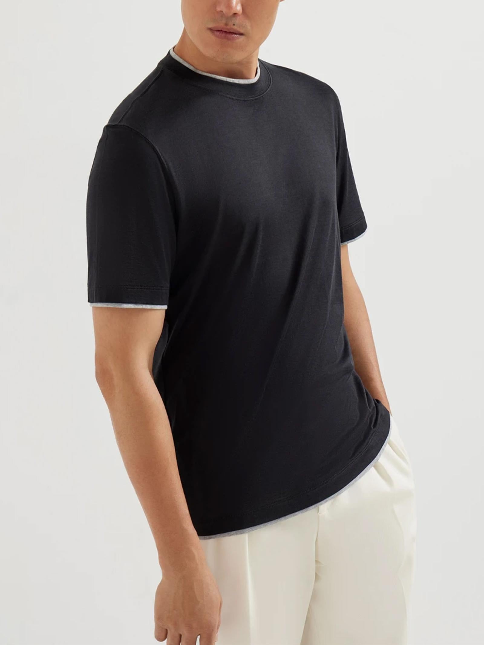 T-shirt girocollo MH8367427 CGB88 BRUNELLO CUCINELLI 