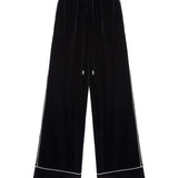 Pantalone palazzo in velluto D472P701QVJ 95708 ERMANNO SCERVINO 