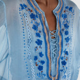 Kaftano corto con ricamo D462K406CSFWB S4217 ERMANNO SCERVINO 