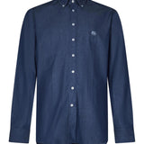 Camicia denim con logo