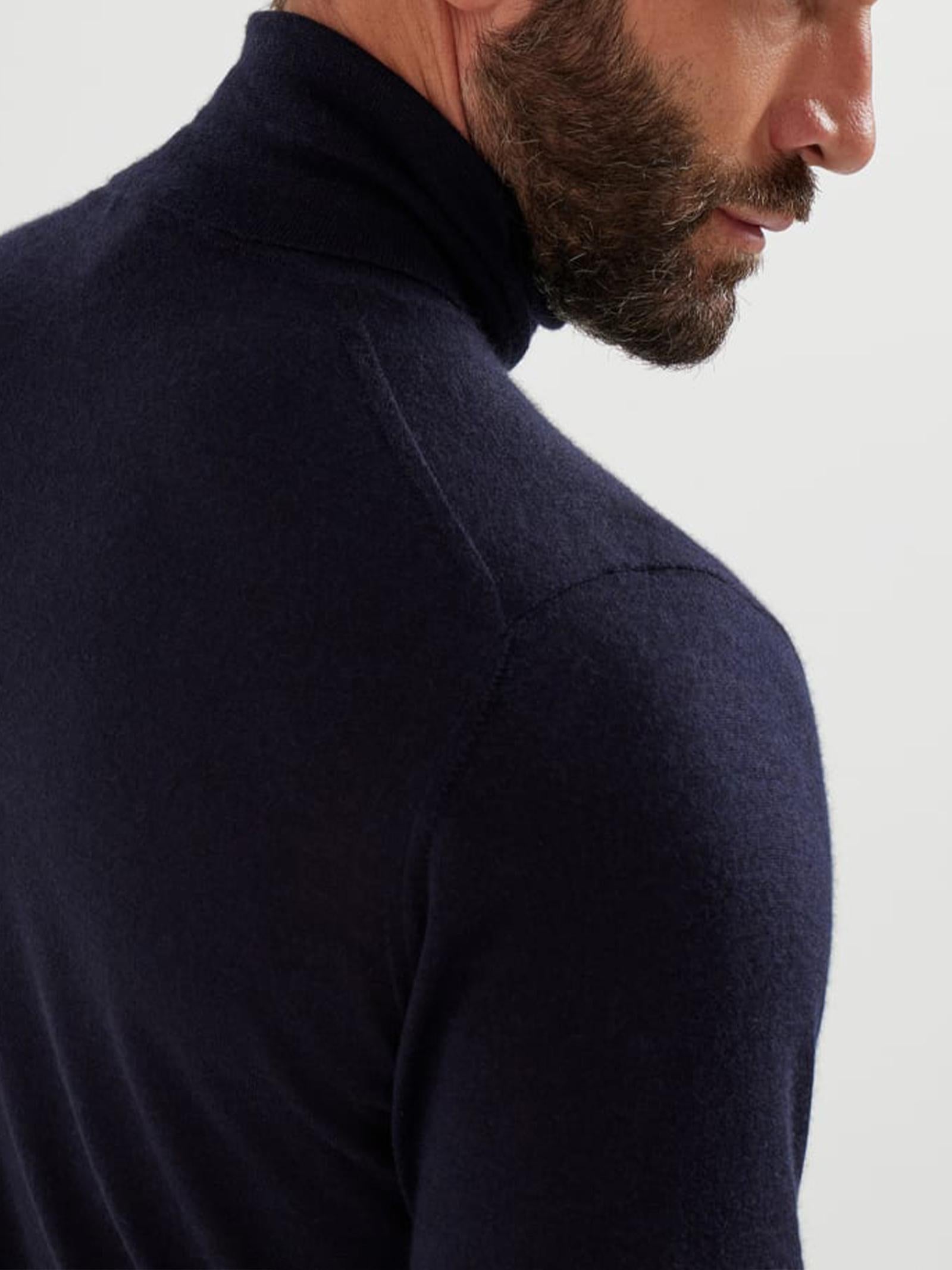 Maglia collo alto cashmere e seta M2300103 CW425 BRUNELLO CUCINELLI 