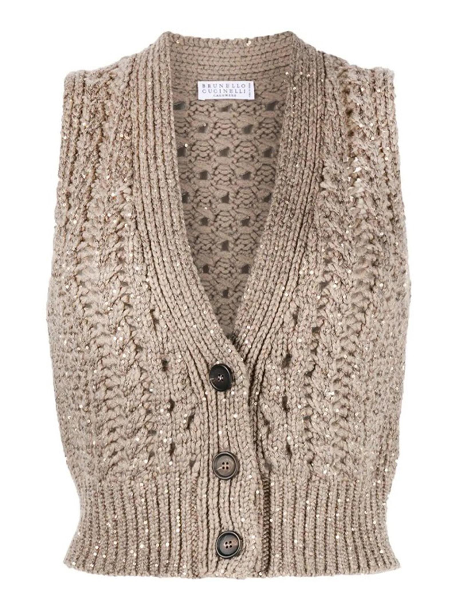 Gilet in cashmere MPA361116 CSD65 BRUNELLO CUCINELLI 