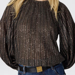 Maglia girocollo lamé DS25WN17BK01CL S80E3 MISSONI 