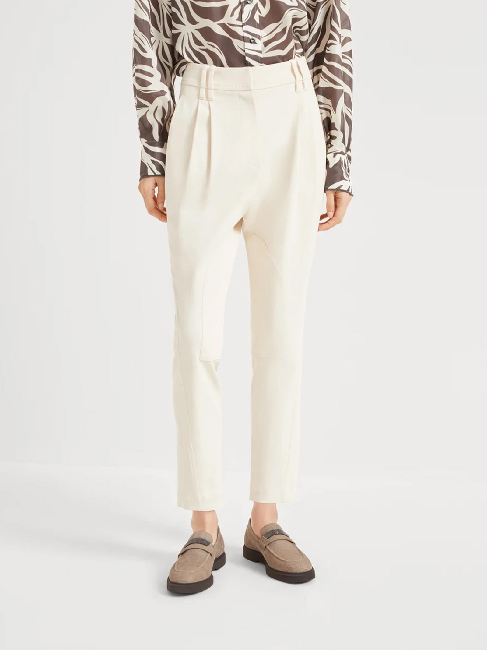 Pantalone Equestrian in twill MG512P9029 C145 BRUNELLO CUCINELLI 