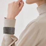 T-shirt collo alto in seta MB993EK714 C8561 BRUNELLO CUCINELLI 